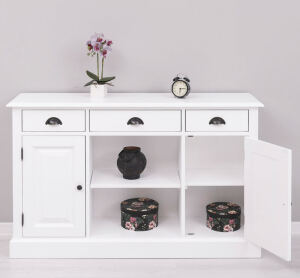 Landhaus Sideboard weiß