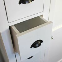 Schrank im Landhausstil weiß mit Schubladen