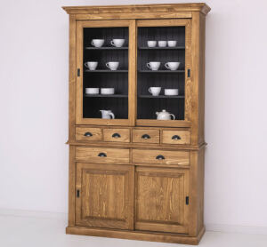 Landhaus Buffetschrank mit Schiebetüren braun