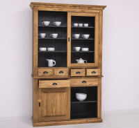 Landhaus Buffetschrank mit Schiebetüren braun
