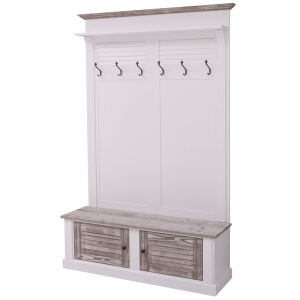 Landhaus Garderobe Provence lackiert