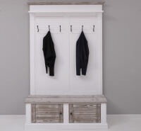 Landhaus Garderobe Provence lackiert