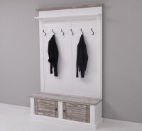 Landhaus Garderobe Provence lackiert