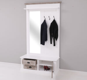 Landhaus Garderobe Provence mit Spiegel Konfigurator alles frei wählbar