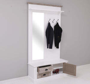 Landhaus Garderobe Provence mit Spiegel Konfigurator alles frei wählbar