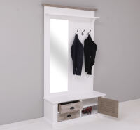 Landhaus Garderobe Provence mit Spiegel Konfigurator alles frei wählbar