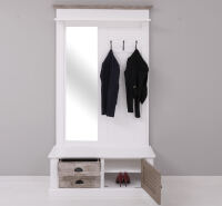 Landhaus Garderobe Provence mit Spiegel Konfigurator alles frei wählbar