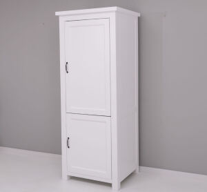 Landhaus Küchenschrank für Einbaukühlschrank, 2-türig