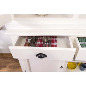 Massiver Buffetschrank Weiß Vintage