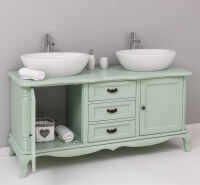 Vintage Doppelwaschtisch Chateau, für Aufsatzbecken