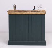 Schmaler Massivholz Bartresen Vintage - 120 cm