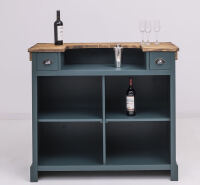 Schmaler Massivholz Bartresen Vintage - 120 cm