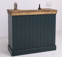 Schmaler Massivholz Bartresen Vintage - 120 cm
