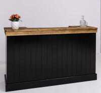 Langer Massivholz Bartresen Vintage - 180 cm shabby chic / antik look