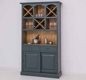 Vintage Bar-Regal Massivholz