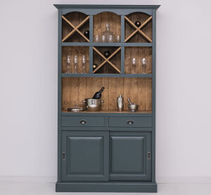 Vintage Bar-Regal Massivholz