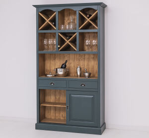Vintage Bar-Regal Massivholz