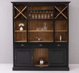 Vintage Bar-Schrank Massivholz