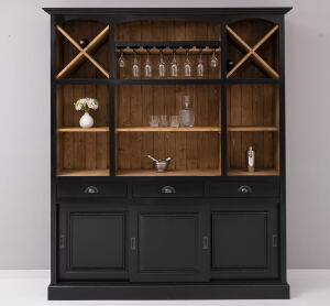 Vintage Bar-Schrank Massivholz