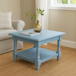 Kleiner Landhaus Couchtisch mit Ablage