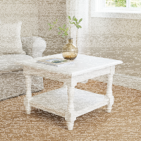 Kleiner Landhaus Couchtisch mit Ablage