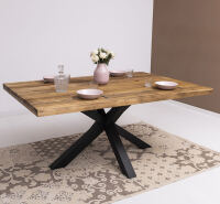 Landhaus Esstisch Spider-Gestell 180cm