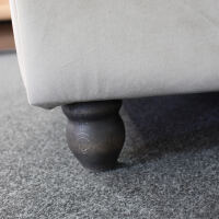 Chesterfield Sessel Perlgrau