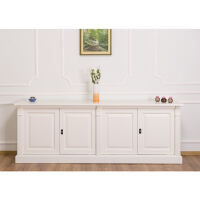 Landhaus Sideboard weiß Massivholz