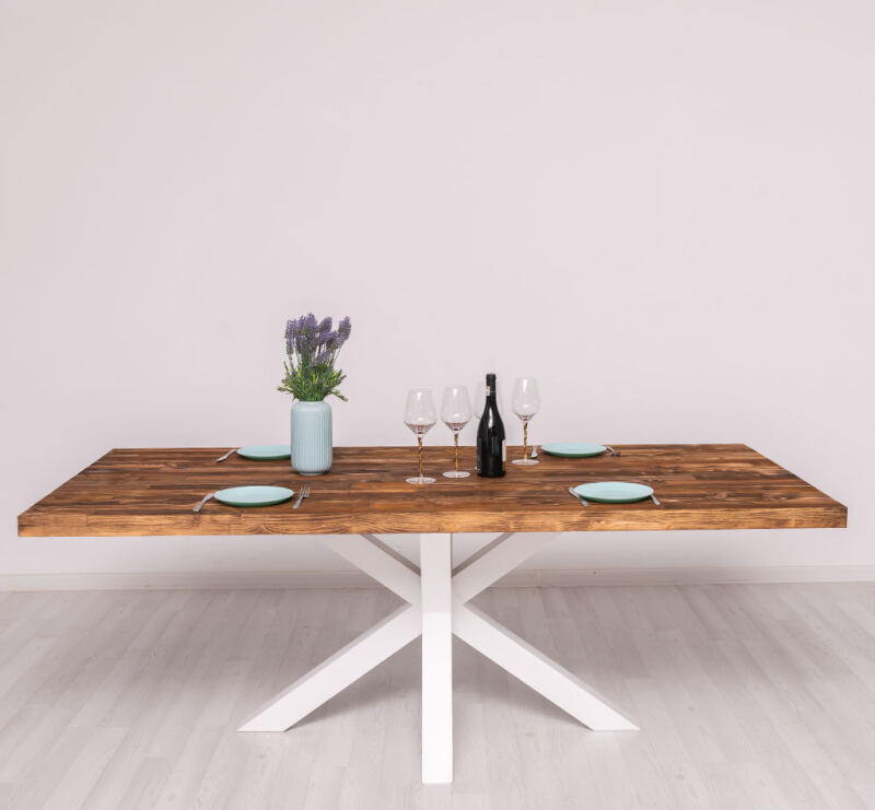 Landhaus Esstisch Spider-Gestell 210cm