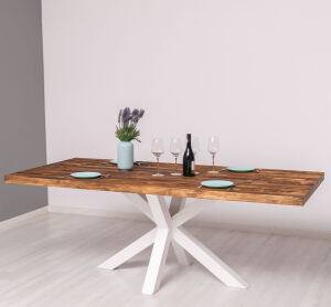 Landhaus Esstisch Spider-Gestell 210cm