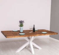 Landhaus Esstisch Spider-Gestell 210cm