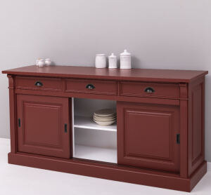 Landhaus Sideboard mit Schiebetüren
