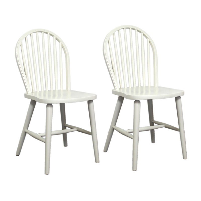 Windsor Holzstuhl Victor (2er Set) - weiß, B-Ware