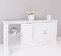Großes Massivholz-Sideboard Vintage Design