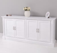 Großes Massivholz-Sideboard Vintage Design - Eichenplatte