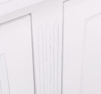 Großes Massivholz-Sideboard Vintage Design - Eichenplatte
