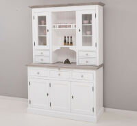 Romantischer weißer Landhaus-Buffetschrank