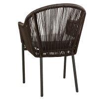 Outdoor-Sessel geflochten dunkelbraun