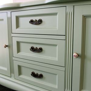 Kommode mit 3 Schubladen Vintage mint-pastellgrün