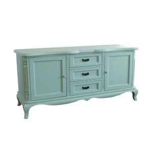 Kommode mit 3 Schubladen Vintage mint-pastellgrün