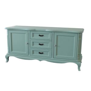 Kommode mit 3 Schubladen Vintage mint-pastellgrün