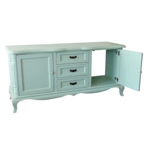 Kommode mit 3 Schubladen Vintage mint-pastellgrün