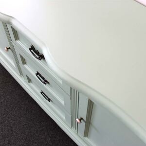 Kommode mit 3 Schubladen Vintage mint-pastellgrün