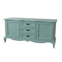 Kommode mit 3 Schubladen Vintage mint-pastellgrün