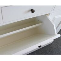 Landhausstil Schuhschrank mit Kippfächer altweiß