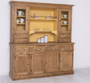 Landhausstil Küchenschrank braun, gelb