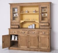 Landhausstil Küchenschrank braun, gelb