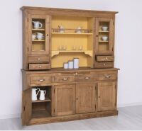 Landhausstil Küchenschrank braun, gelb