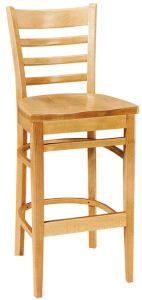 Barhocker 137 (2er-Set) Holzsitz