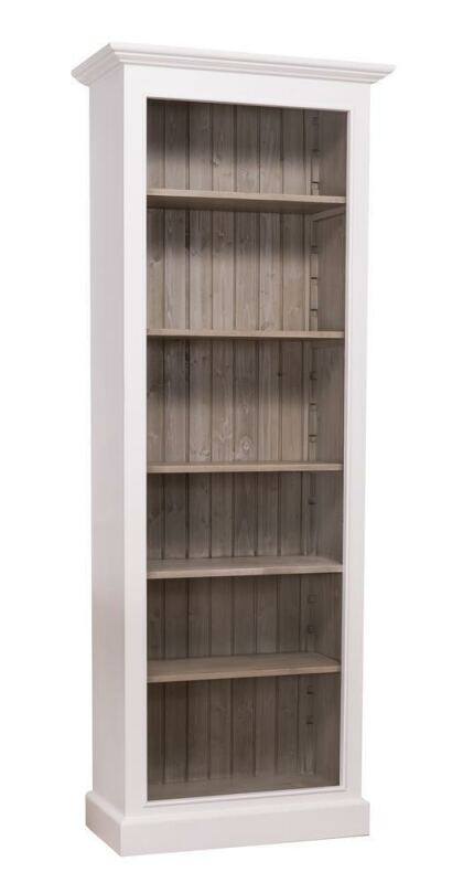 Schmales Bücherregal im Landhausstil lackiert